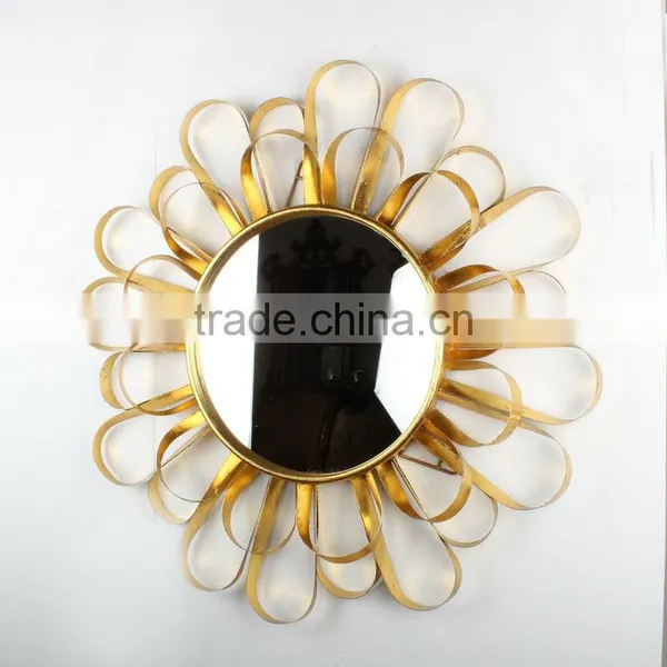 Antique Metal Frame Mirror Wall Mirrors Decorative photo-6