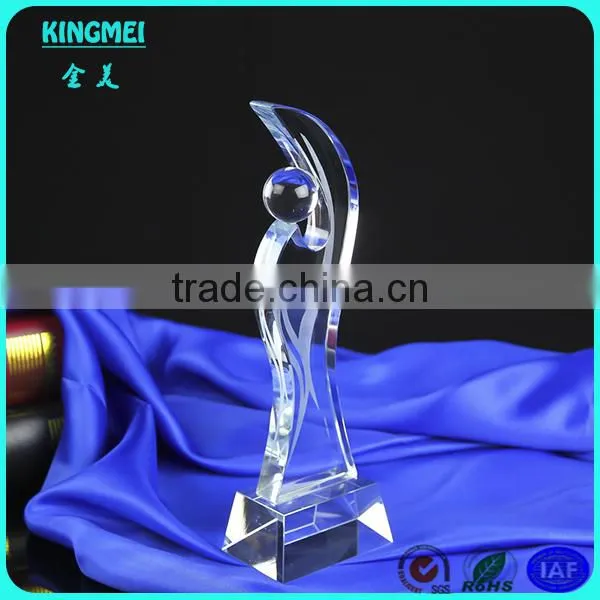 KM-ZP85 2014 Factory Wholesale Customized Clear Acrylic Award&trophy,blank Glass Crystal Awards photo-5