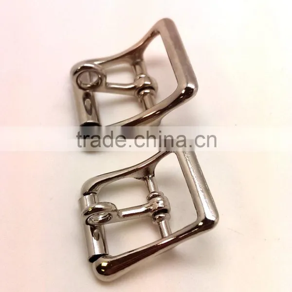 Zinc Alloy Center Bar Buckle With Lockable Prong, Nickel Plate, Buckle for Strap photo-6