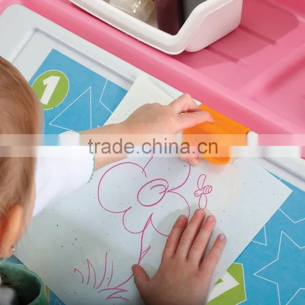 2016 New Custom Children Room Pink Plastic Toys Big Storage Box From ICTC Factory photo-6