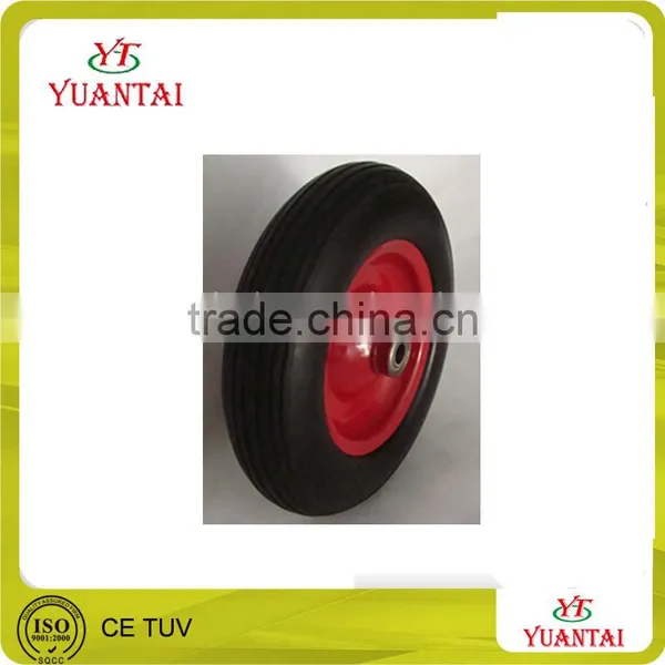 Steel Rim Wheelbarrow 14x3.50-8 PU Wheel photo-3