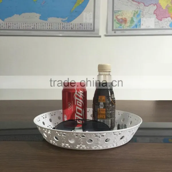 Round Snacks Dish & Candies Plate Fruit Container photo-5