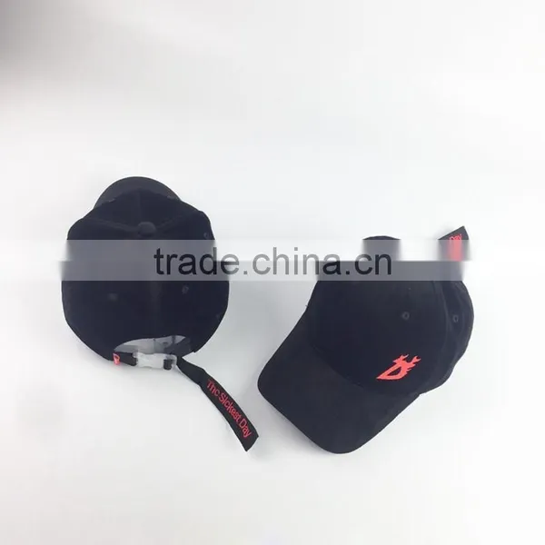 Flat Embroidery Baseball Cap Velvet Fabric Dad Hat photo-6