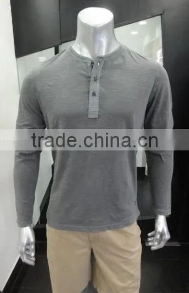 Branded Mens Henley Neck Surplus T-Shirts With Fold Up Sleeves photo-4
