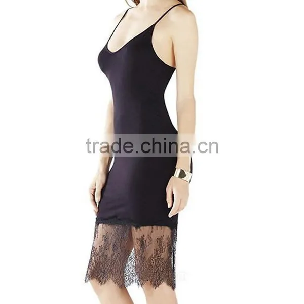 2016 Hot Sale Black and White Slip Dresses photo-3