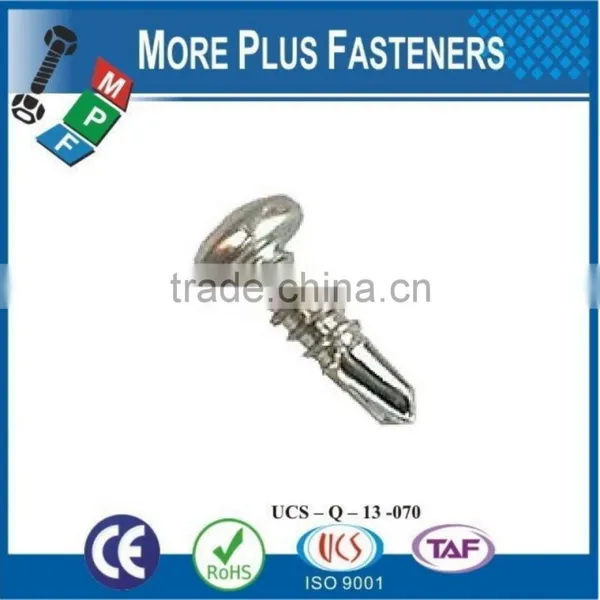 Made in Taiwan Carbon Steel Drilling Tek Screw Phillips Washer Head Tek Roofing Screw photo-6