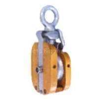 Wooden Shell Snatch Block With Eye