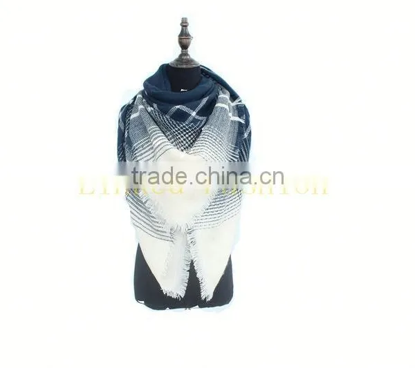 100% Acrylic Women Oversized Large Woolen Wool Scarf Shawl