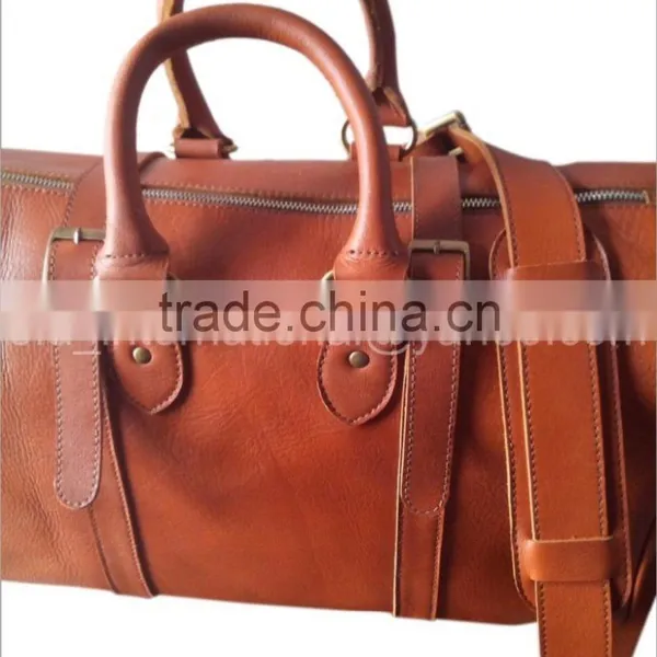 Genuine Cow Top Grain Full Grain Leather Travel/duffel Bag 2017 photo-5
