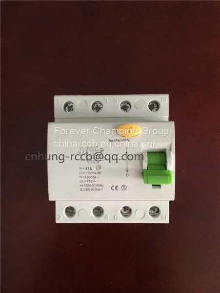 C60 RCCB 25,40,63A Residual Differential Circuit Breaker photo-3