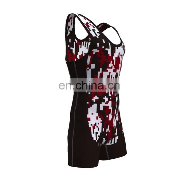Custom Sublimation Youth Cool Wrestling Singlets photo-6