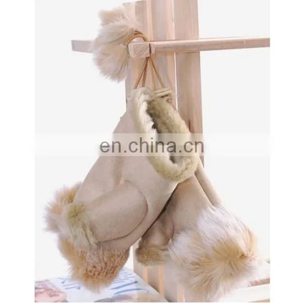 Beautiful Half Finger Sheepskin Gloves photo-2