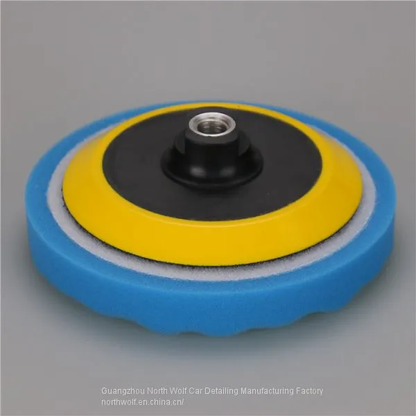 Car Care Cleaning Sponge Flat Foam Pad Wave for Finishing photo-3