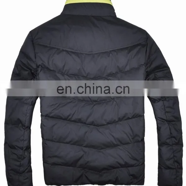 Mens Simple Style Fashion Foldable Down Paded Thick Nylon Jacket 2015 photo-3