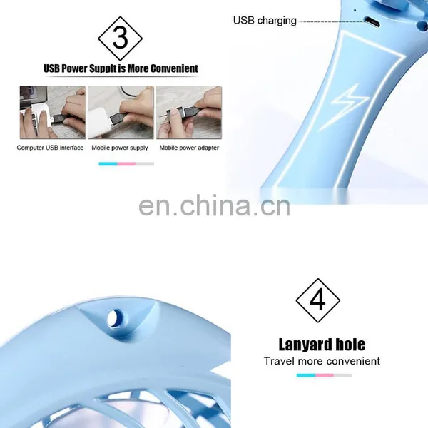 USB Rechargable Fan,portable Handheld Mini Cartoon Outdoor Fan photo-4