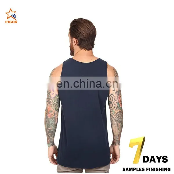 Silk Screen Printing Activewear Beach Mesh Tank Top Men photo-3
