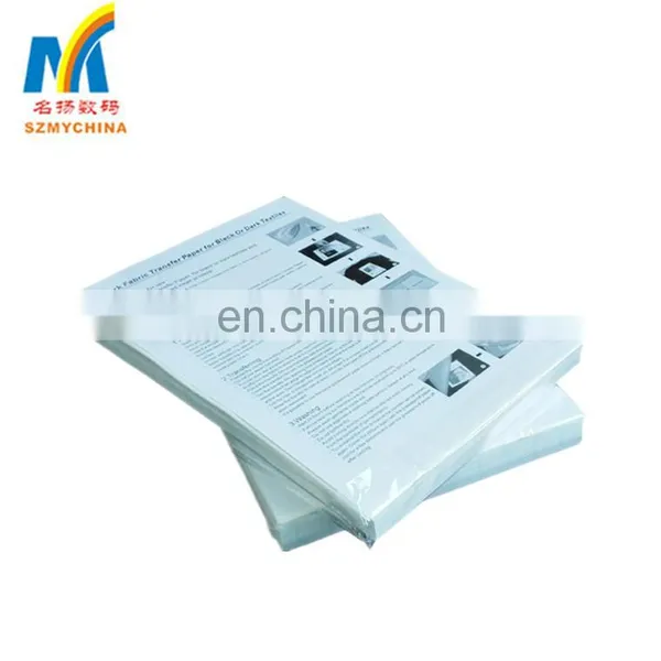A4 size (100sheets/bag) light t-shirt transfer printing paper DIY