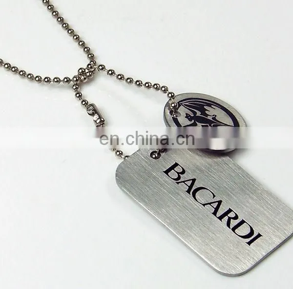 New Custom Military Stainless Steel Dog Tag