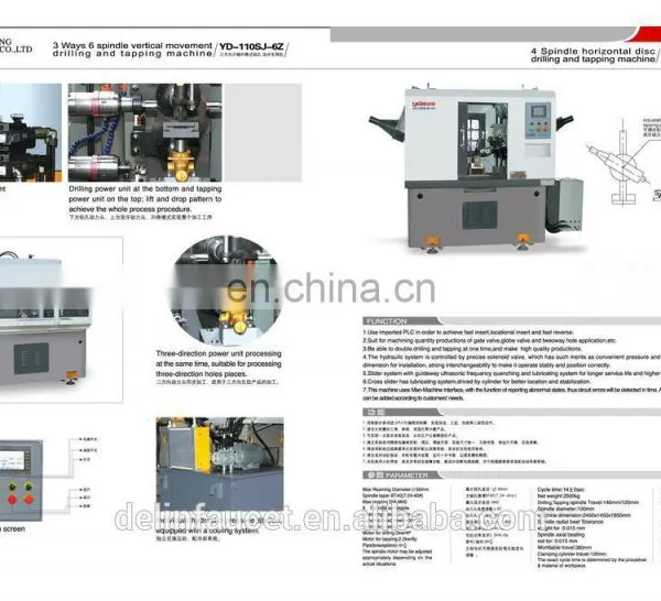 2014 YD New Condition Cnc Drilling and Tapping Special Purpose Machine photo-5