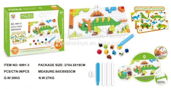 Hot Sale Toy Brick Building Block Puzzle DIY Toy Plastic ABS Toy Brick Educational Puzzle Toys for Kids Creative Thinking Toy Gift 6991-3 photo-5
