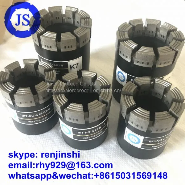 AQ BQ NQ HQ PQ Impregnated Core Drill Bit Diamond Widely Used in Wire-line Drilling Series photo-4