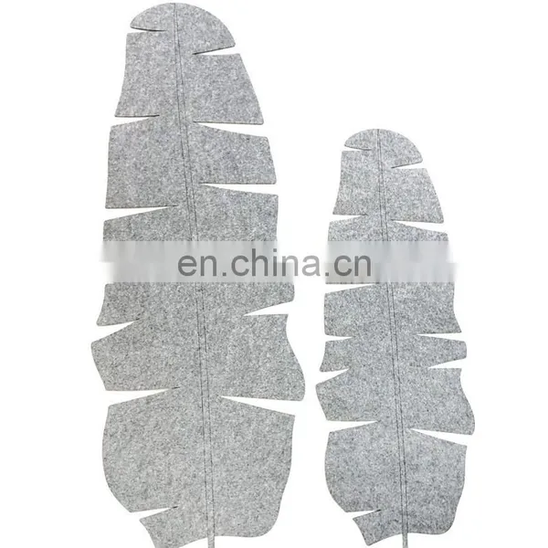 Customize Differen Shape Felt Table Runner Vegetable Runner Banana Leaf ModernTable Decor photo-2