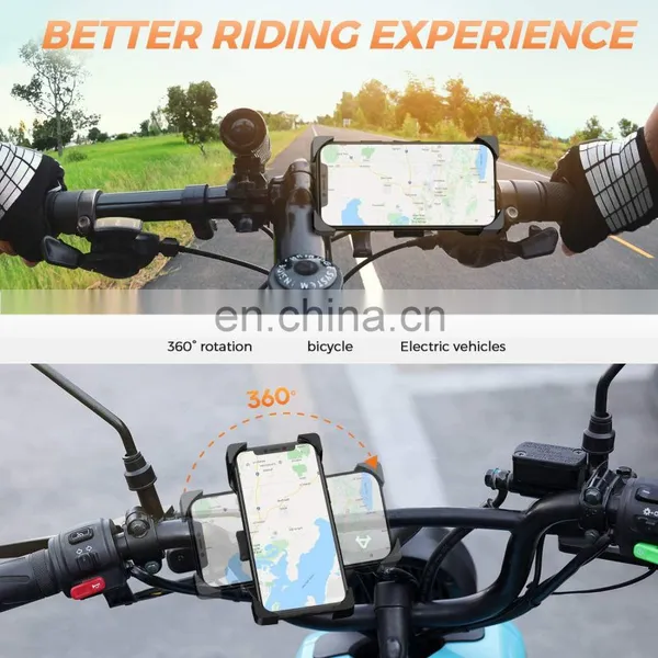 JOYROOM Bike Phone Mount, Secure Lock Bicycle Holder for Mountain Bike, Motorcycle Handlebar for Phone photo-4