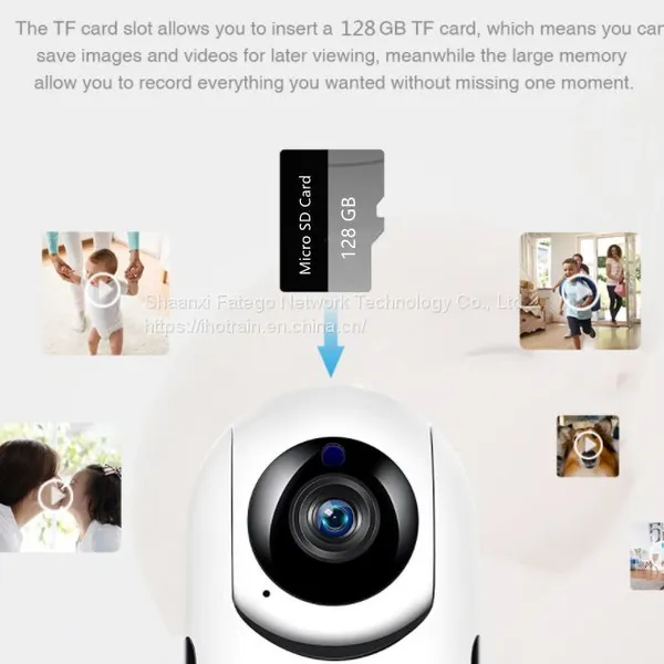 Hotrain FD10 Mini Cloud Storage Wifi 2.4G TF Card Two-way Audio Communication Motion Detect Auto Tracking Monitor Video Camera photo-5