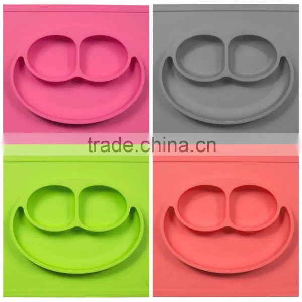 China Silicone Mat Smile Shape Pet Food Mat Rubber Pet Feeding Mat photo-4