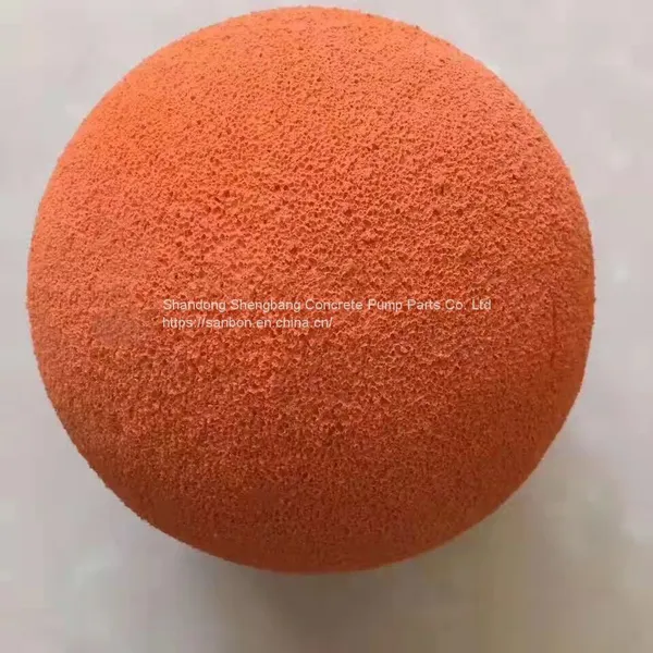 Putzmeister /Schwing /Sani/Zoomlion /Junjin/Everdigm Concrete pump pipe cleaning sponge ball / cleaning pig/ cleaning column