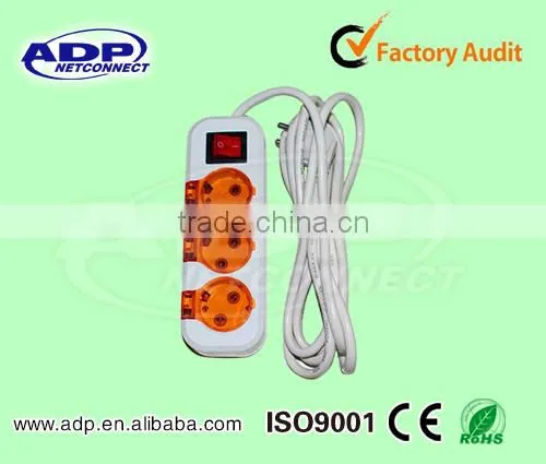 UK Standard Three Ways Extension Power Socket photo-6