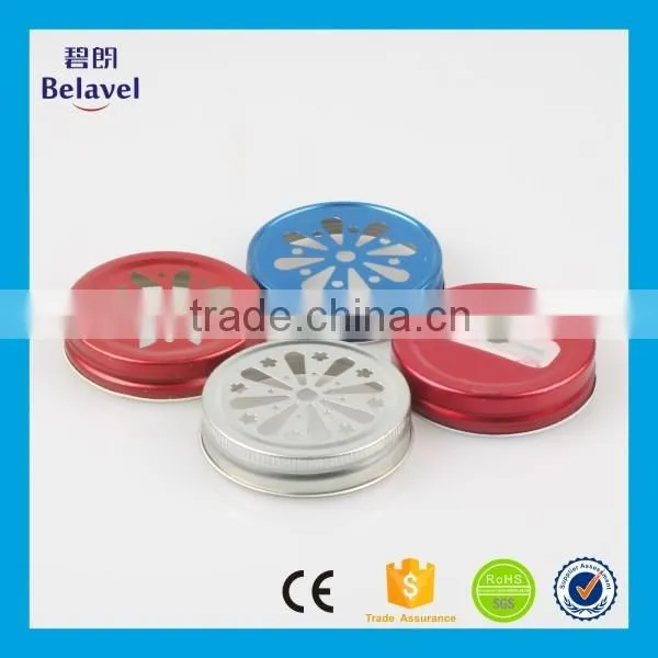 Wholesale Colorful Metal Mason Jar Cap Metal Canning Jar Lid photo-3