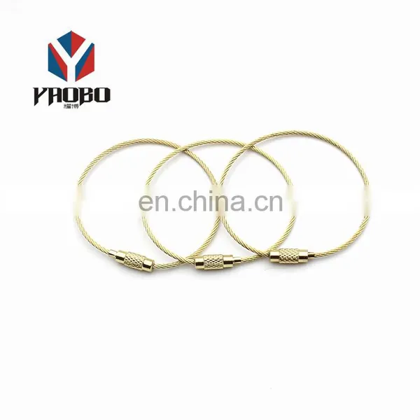 Good Material Personalized Wire Ring For Lots Of Keys Rings Clasps Stainless Steel Key Holder With Screw photo-5