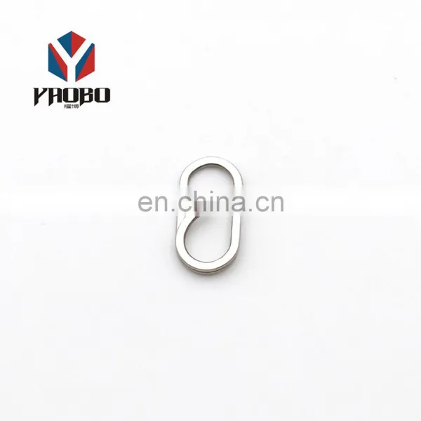 Finely Processed Stainless Steel Custom Shape Keychain Split Keyrings For Case photo-4