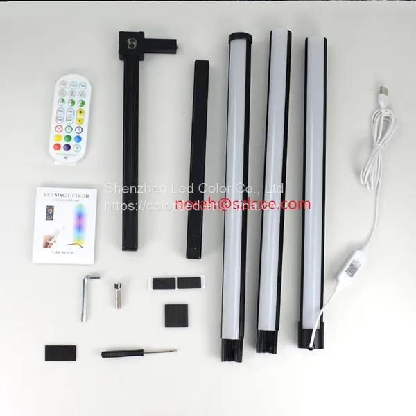 Smart Control Modern Style RGB Corner Floor Lamp for Living Room Decoration photo-2