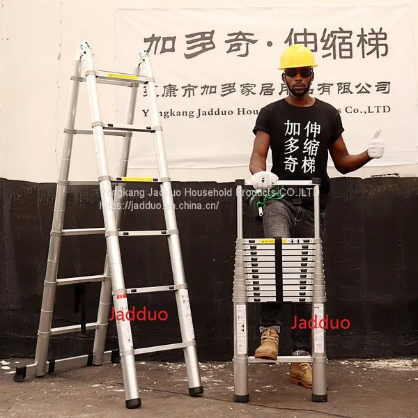 Full Aluminum 2 In 1 Telescopic Ladder photo-5