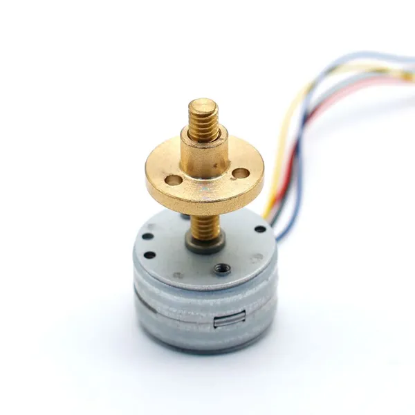 Шаговый двигатель SM25 с Tr5 и медной гайкой