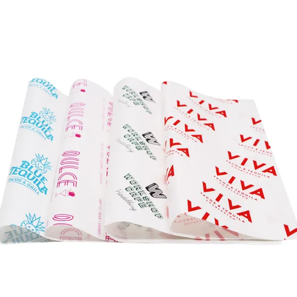 Customized Greaseproof Food Packing Paper Double Side Recycled Biodegradable Burger Paper Food Grade Greaseproof Paper photo-4