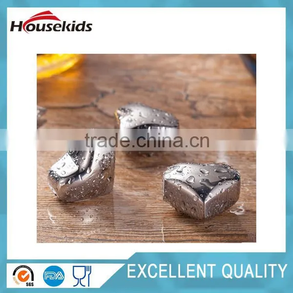 The NEWEST Heart Shaped Stainless Steel Ice Cube, Whisky Stone photo-3