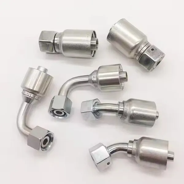 OEM Supported Hydraulic Fittings Crimp Fittings Hydraulic Steel Elbow Crimp Hose Connectors Casting Technics Customizable Pipe Fittings photo-5