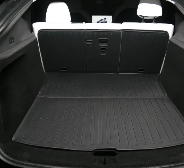 EVGOGO Custom Thermoformed Cargo Mat Set for 2025 Model Y - Lychee Grain TPE Material With Anti-Slip Backing (Unified Trunk Protection)