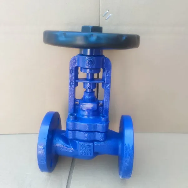 DIN Cast Steel Pneumatic Actuator Globe Valve Bellow Seale Dn250 PN16 photo-2