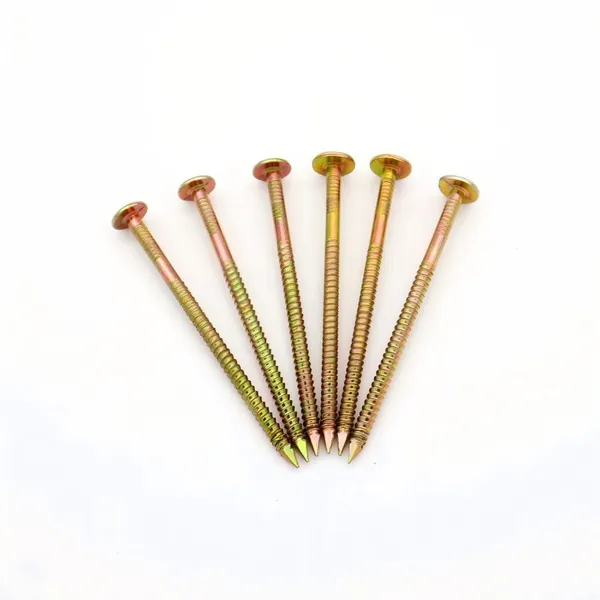 Ring Shank Nails Electro-Galvanized With Plastic Collated Strips