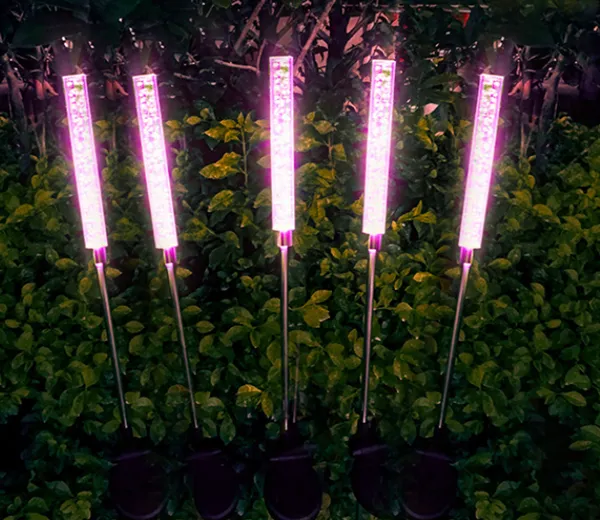 Glowing Outdoor Acrylic Reed Rods - Garden, Yard, Villa, and Flower Field Decorative Ground-inserted Lights With Warm Light, 8-piece Set photo-4