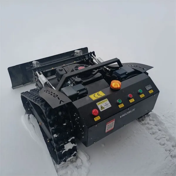 16Hp Loncin 224Cc Gas-electric Hybrid Industrial Rubber Track Single Cylinder Sharp Mowing Blades Remote Control Steep Slope photo-2