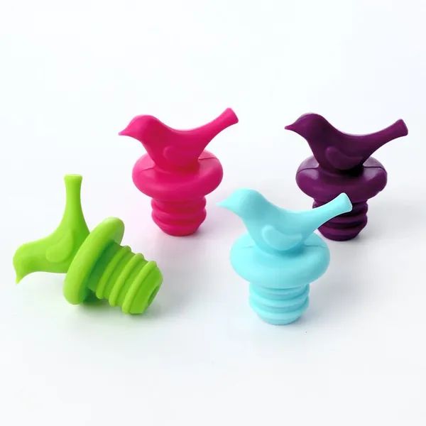Wine Stopper Food Grade Silicone Plug With Hole Airlock Bubbler Wine Silicone Rubber Stopper photo-3