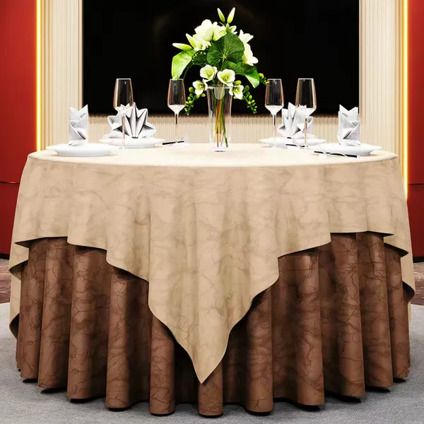 HOMTE Polyester 30% Cotton 70% Tablecloth Wholesales for HoReCa Small MOQ photo-2