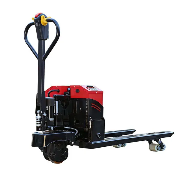 All Electric Walking Forklift Pallet Stacker Electric Stacker With Lead Acid Battery photo-5