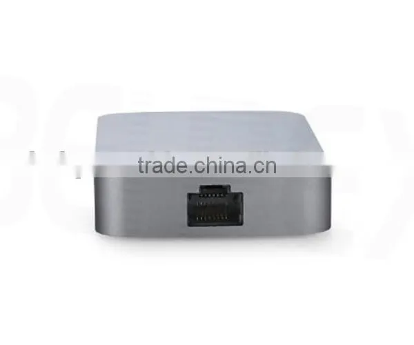 High Speed ABS USB-C to RJ45 & USB 3.0 Type-A 2 Ports Adapter photo-4