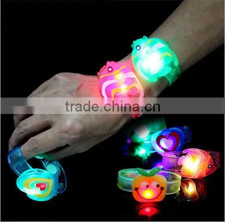 Cute!!! Soft Jelly Light Up LED Bracelets Bangle Wristband Party Favors For Children Kids Children'Day Christmas Wedding photo-2
